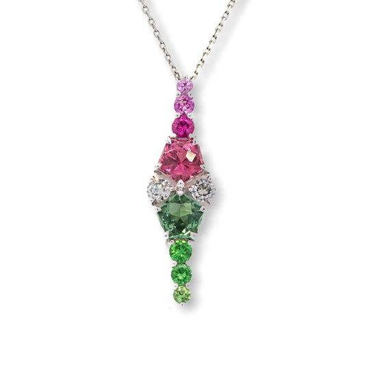 PTカラートルマリンネックレス X8901-TLPT