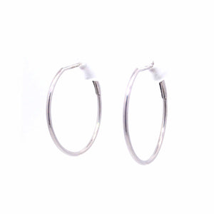 K18WGフープピアス(20mm) N-0120-W K18WGフープピアス(20mm) N-0120-W