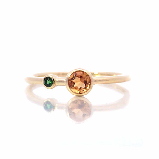 K18YGシトリンリング 5097-CTK