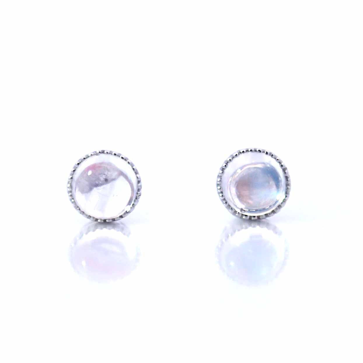 K18WGムーンストーンピアス 5088B-MSW – iwaiwa jewellery