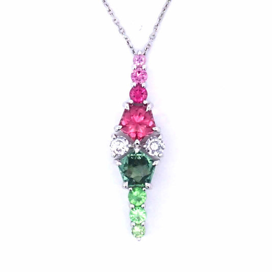 PTカラートルマリンネックレス X8901-TLPT