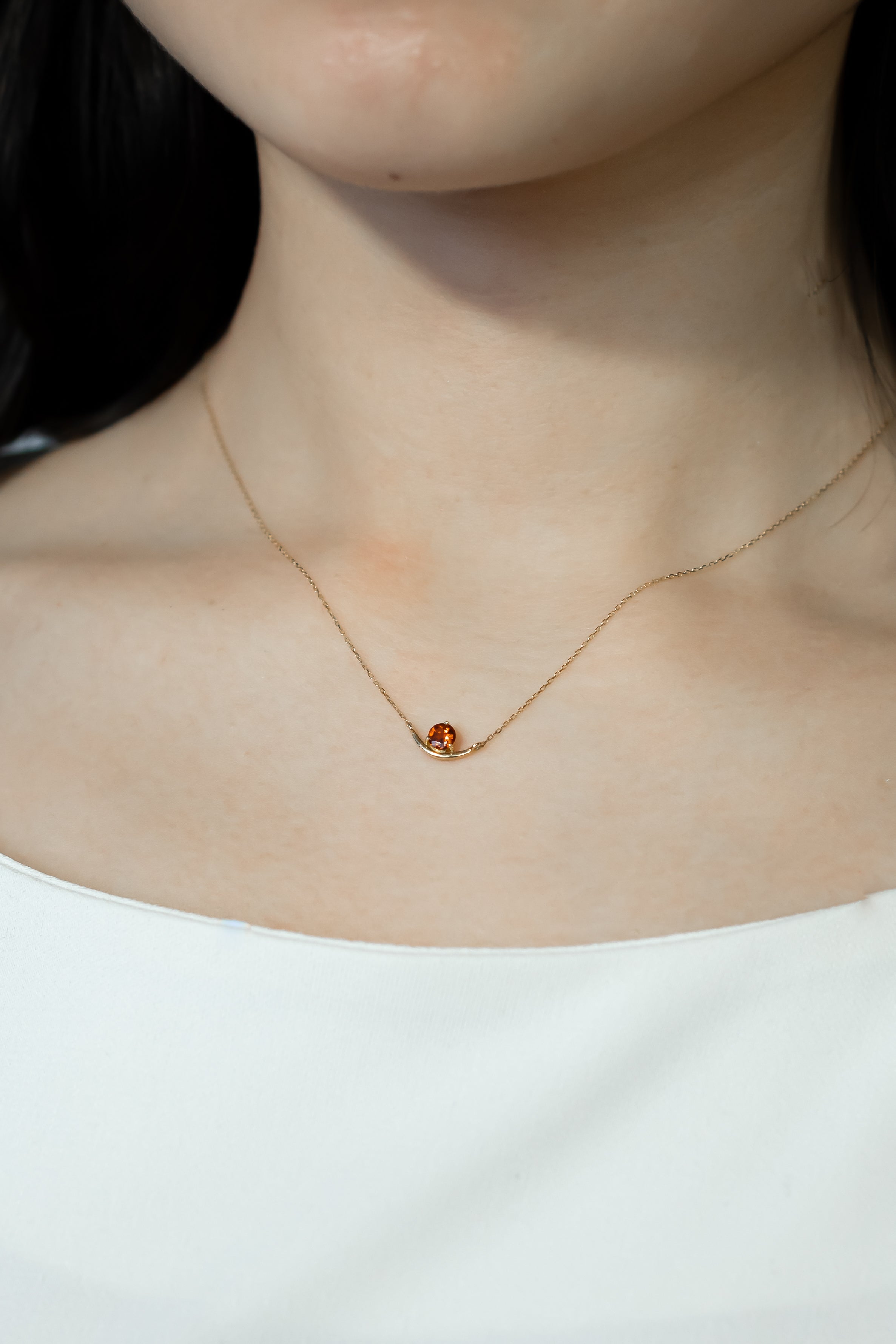 K18YGスペサルティンガーネットネックレス 5085-SPGK – iwaiwa jewellery