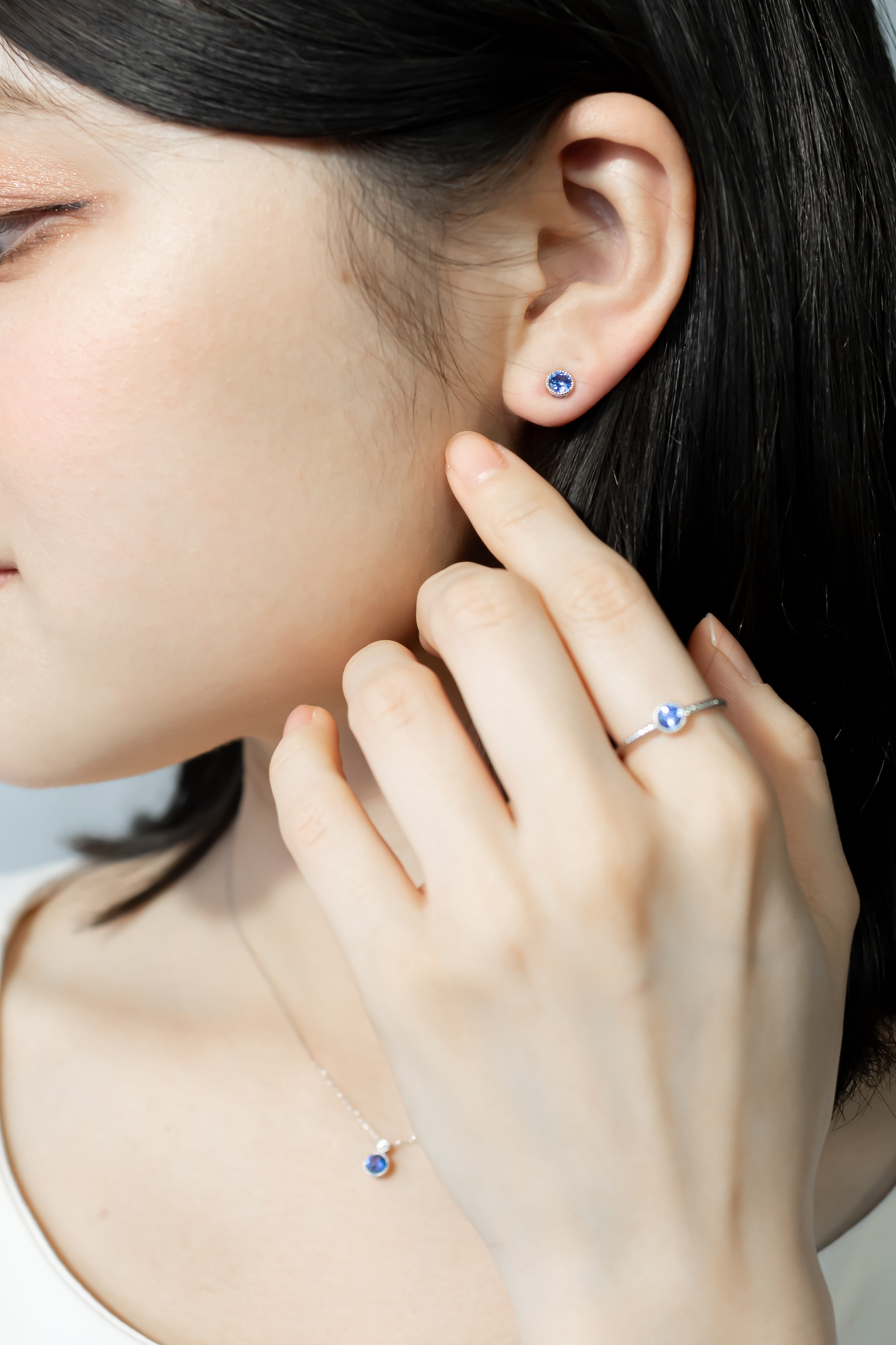 K18WGタンザナイトピアス 5088B-TAW – iwaiwa jewellery