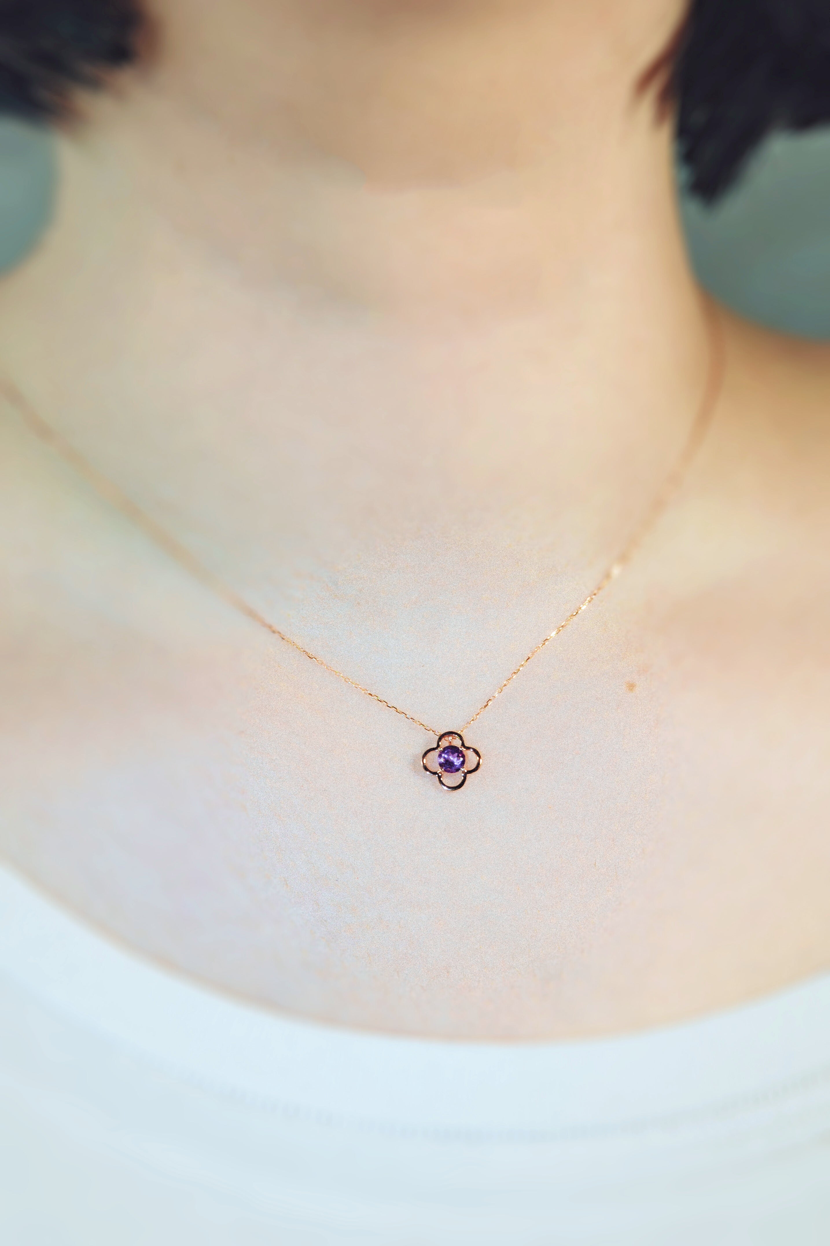 K18PGアメジストネックレス 5084-AMP – iwaiwa jewellery
