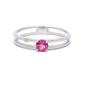 K18WGピンクトルマリンリング　5095-PTW