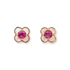 K18PGピンクトルマリンピアス  5084B-PTP