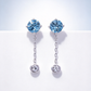 K18WGアクアマリンピアス　5280-AQWSW