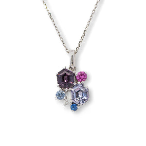 PTカラースピネルネックレス　X8890-SNPT