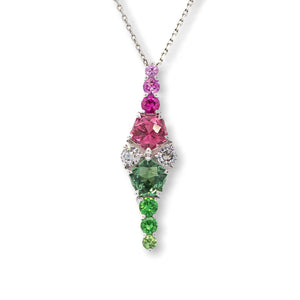 PTカラートルマリンネックレス　X8901-TLPT